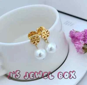 Tory, Miller Pearl Drop Stud Earrings - Picture 1 of 6