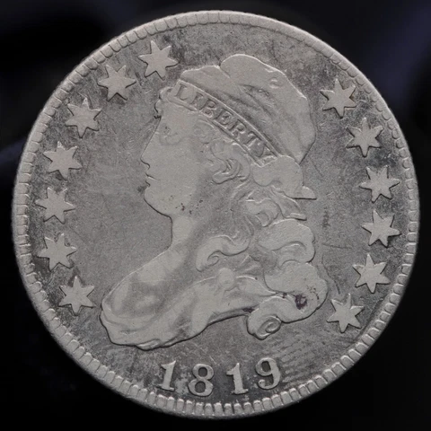 1819 Capped Bust Quarter -- Fine Condition Cover