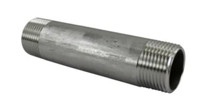 Pezón de cañón de 3/4" accesorios de tubería de acero inoxidable NPT SCH 40 SS SUS304 - Imagen 1 de 14