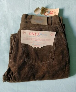 Onyx Jeans - pantalone Velluto donna Marrone 100% Cotone - Taglia 33 - Foto 1 di 6