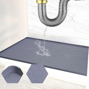 Silicone Under Sink Mat 34"x22" Waterproof Cabinet Liner Tray for Kitchen/Bath - Picture 1 of 7