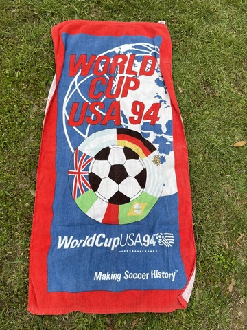 Vintage World Cup USA Soccer 1994 Beach Towel (29" x 57") Swimming Pool FIFA Cover