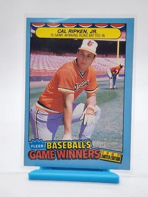 1987 Fleer Game Winners Cal Ripken Jr. #37 Baltimore ORIOLES - MLB Baseball - Image 1 of 2