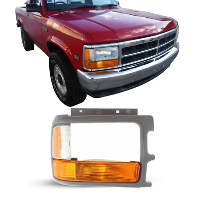 For 91-96 Dodge Dakota Pickup Truck Parking Corner Light With Bezel Passenger - Image 1 of 4