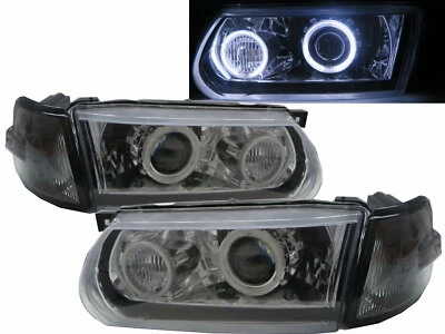 Sentra B13 MK3 95-17 Facelift CCFL Projector Headlight Chrome V2 for NISSAN LHD — 第 1/4 张图片