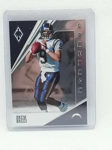 Drew Brees 2019 Panini Phoenix Football - Comeback #10 - Los Angeles Chargers - Picture 1 of 2