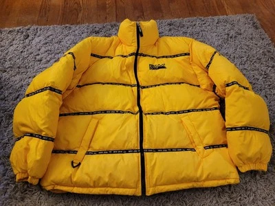 First Down Jacket Men XXL Vintage Puffer Coat Duck Feather Down Y2K 90s HipHop - Image 1 of 4