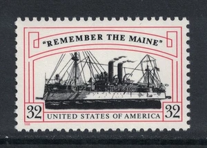 Scott 3192 - Recuerda el Maine, Guerra Hispanoamericana - MNH 32c 1998 - Sin usar como nuevo - Imagen 1 de 1