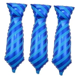Father's Day Party Decorations - Blue for Father's Day Themed Necktie Balloons - Picture 1 of 7