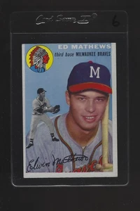 1954 Topps Baseball Ed Eddie Mathews #30 EX-MT 06 - Picture 1 of 2