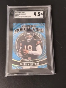 2024 FINEST Debuts CALEB WILLIAMS BLUE /150 #D-2 CHI RC SP SGC 9.5 - Picture 1 of 3