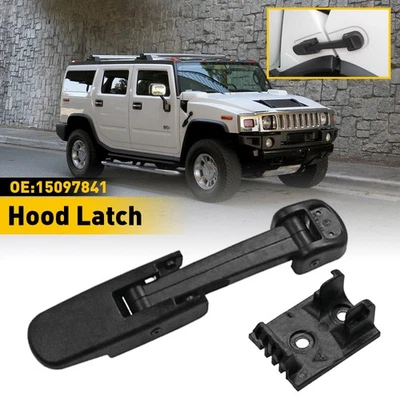 Cierre de capó negro 15097841 ABS para Chevrolet Kodiak GMC C4500 Topkick Hummer H2 Foto 1 de 4