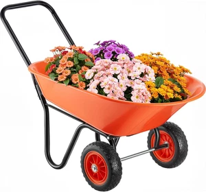Carrello Carriola, Carico 141,58 L Capacità 180 Kg, Carrello Ribaltabile Giardin - Foto 1 di 12