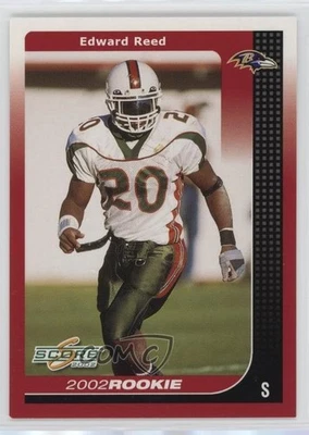2002 Score 2002 Rookie Ed Reed #324 Rookie RC HOF - Image 1 of 2
