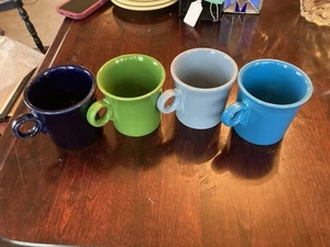 Set Of 4 Tapered 15 oz Fiestaware Mugs 4” Mixed - Picture 1 of 4