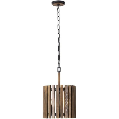 Luz de techo colgante Varaluz 387P02MBW Suratto 2 luces 12 pulgadas negra mate Foto 1 de 4