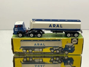 SIKU V288 HANOMAG HENSCHEL F201S-2A ARAL TANKER -BLUE 1:60 rare- GOOD IN BOX - Picture 1 of 14