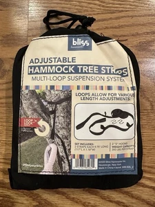 Neu! Bliss Hammocks Multi-Loop Suspension System für Hängematten 300lb Limit - Bild 1 von 1