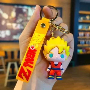Anime DRAGON BALL Z Keychain Super Saiyan Son Goku Pendant Keyring - Picture 1 of 16