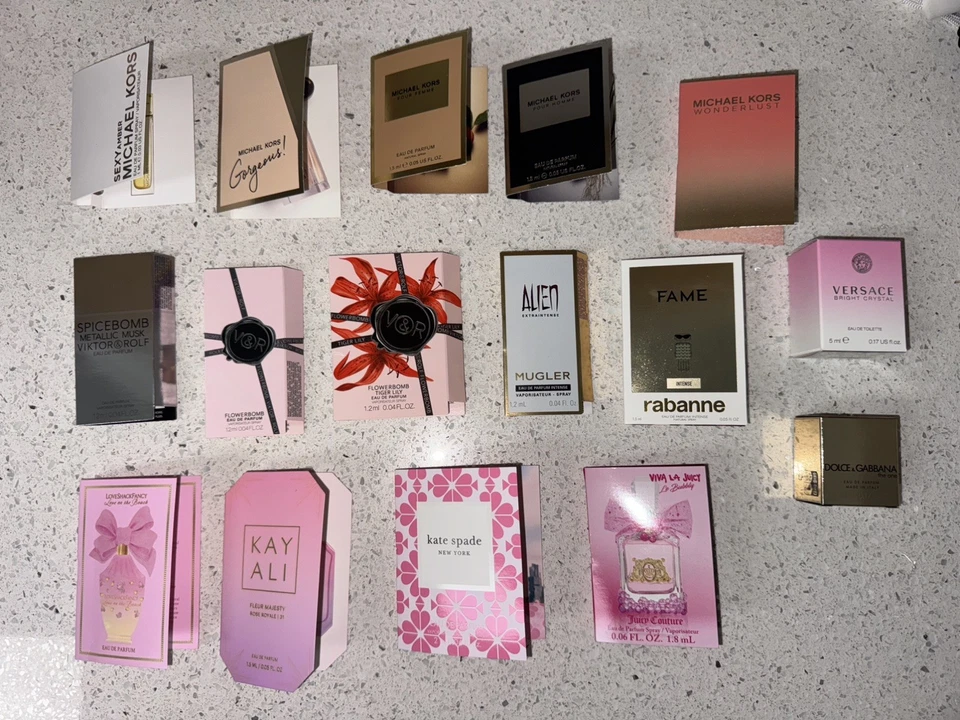 VIP 16 Perfume Sapmle Mujer Muestra ~ 14 muestras | Lote de 2 mini perfumes Paquete   Foto 1 de 4