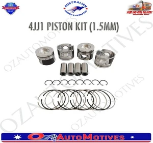 BRAND NEW 4JJ1 PISTON KIT (1.5MM) 3.0L 4CYL FITS FOR ISUZU D-MAX MU-X 2007-2021 - Foto 1 di 5