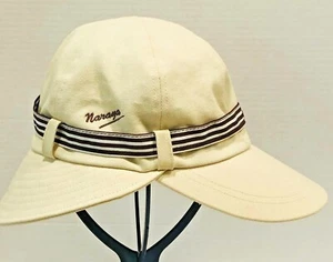 Naraya NaRaYa Safari Sun Hat Lined Embroider Logo Face Neck Brims Sherlock-Style - Picture 1 of 6