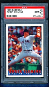 1995 Bazooka Roger Clemens #9 PSA 10 POP 15 - Picture 1 of 2