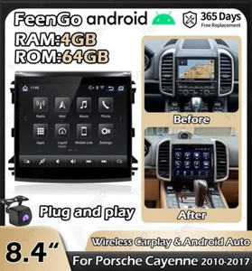 Radio de coche estéreo Carplay GPS NAVEGACIÓN actualización Android Carlink para Porsche Cayenne - Imagen 1 de 14