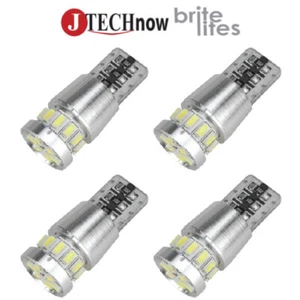 Jtech 4x T10 18 SMD 3014 Super Bright White CANBUS Error Free LED Light Bulb - Picture 1 of 4