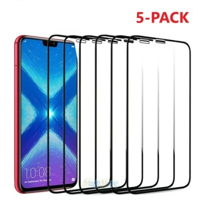 5 Pack FULL COVER Tempered Glass Screen Protector For iPhone  XR XS 11 Pro MAX - Image 1 of 4