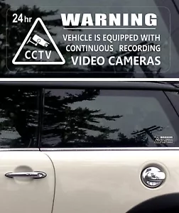 5 Warning Stickers Security CCTV Video Camera Window Car Vehicle Sign Safety - Picture 1 of 2