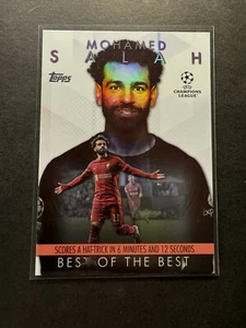 2023-24 Topps UEFA Club Competitions Mohamed Salah #BM-6 Best Of The Best - Picture 1 of 2