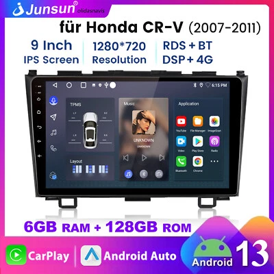 8Kern DAB+ Für Honda CRV CR-V 2007-11 Autoradio Android13 GPS WIFI CarPlay 128GB - Bild 1 von 4