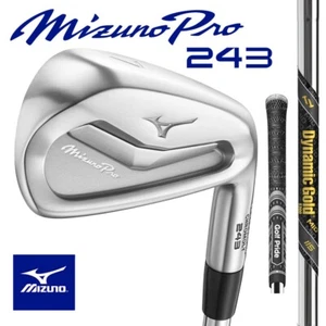 Mizuno Pro 243 Irons 4-PW Dynamic Gold Mid 115 Stiff Golf Pride MCC Black/Grey - Picture 1 of 16