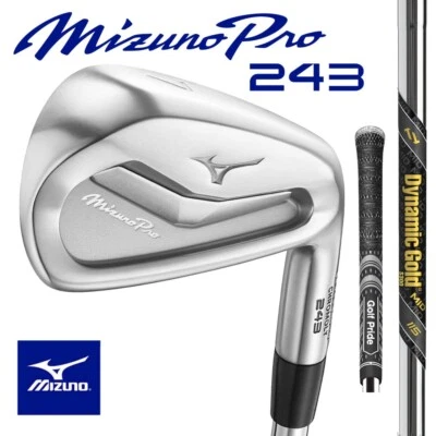 Mizuno Pro 243 Irons 4-PW Dynamic Gold Mid 115 Stiff Golf Pride MCC Black/Grey - Image 1 of 4