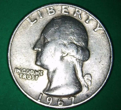 1967 Washington quarter    DDO / DDR Cover