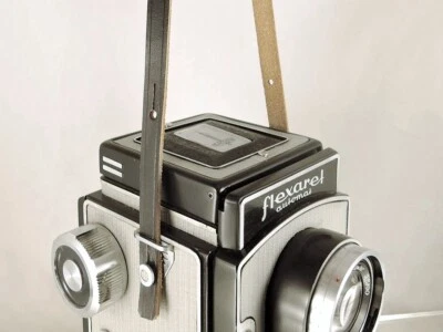 Correa de cuero para cámaras Flexaret Accesorios 6+2 agujeros Foto 1 de 4