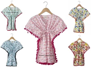 Mayorista 10 Piezas Lote Niños Suave Algodón Caftán Top Estampado Bebé Verano De - Imagen 1 de 12
