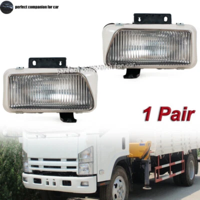 Left & Right Front Bumper Fog Light Fog Lamp 8-97378908-1 For Isuzu 700p Truck - Image 1 of 4