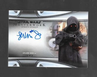 Star Wars Masterwork 2021 Autograph Card MWA-LS Leilani Shiu as Jawa - Image 1 of 2