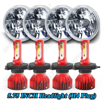 For 1976-1988 Oldsmobile Cutlass Supreme 4PCS 4x6" LED Headlights Hi/Lo Beam - Image 1 of 4