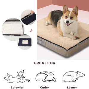 Dog Bed Orthopedic Memory Foam Pet Bed Sleeping Cushion Sofa Removable Washable - Picture 1 of 13