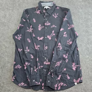 Sovereign Code Mens Shirt Large Blank Pink Floral Casual California Beach - Picture 1 of 11