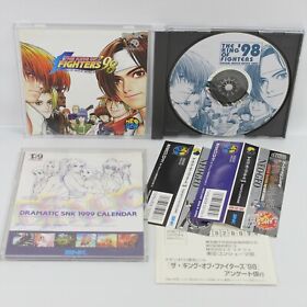 THE KING OF FIGHTERS 98 with Calender * Spine kof Neo Geo CD 0714 nc