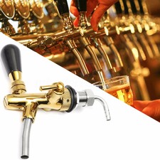 ❤ Adjustable Flow Control Draft Beer Tap Faucet G5/8 Long Shank Chrome Kegerator