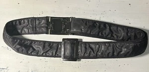 Vintage 80s Dark Gray Snowmobile Ski Snow Suit Coat Belt Mens Womens EUC - Picture 1 of 3