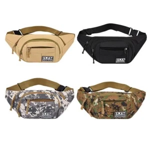 Multi-layer Fanny Pack Camouflage Phone Pouch Durable Outdoor Waist Bag - Picture 1 of 17
