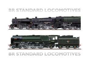 BR Standard Lokomotiven - Druck - Bild 1 von 1