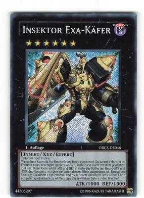 Yugioh INSEKTOR EXA-KÄFER , orcs-de046 Secret Rare deutsch Near Mint  - Bild 1 von 2