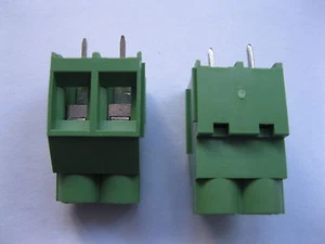 12 pcs Green 2way/pin 6.35mm Screw Terminal Block Connector Wire Cage Type DC635 - Picture 1 of 5